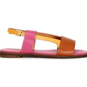 CafèNoir Sandali Flat Estivi una Fascia Tomaia Pelle Multi