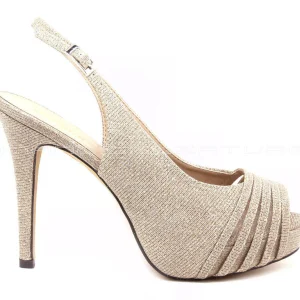 Menbur sandalo elegante con glitter oro
